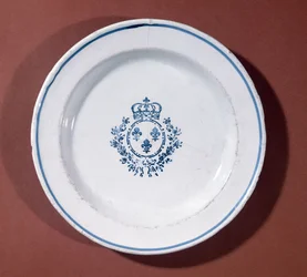 Versailles kökstallrik, tillverkning i Saint-Cloud (lergods)