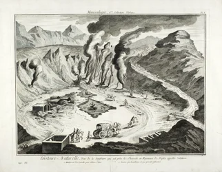Utsikt över vulkanen Solfatara, Pozzuoli, Neapel