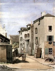 Utsikt över staden Clamart, Frankrike