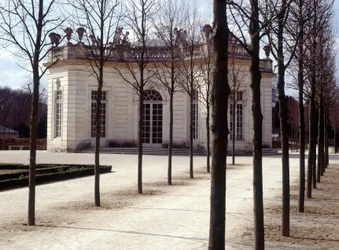 Utsikt över Trianon i Versailles i Yvelines (78).