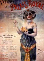 "Visit the Palais Royal", Paris (färglitografi)