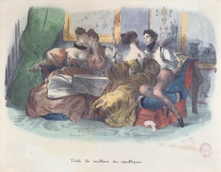 Där har du det, det bästa av republiker, karikatyr av revolutionen 1848