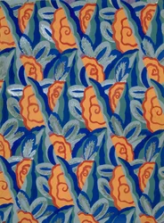 Tapetdesign av Maison Gaillard, pub. 1930.
