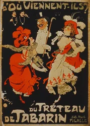 Var kommer de ifrån? Från The Treteau de Tabarin, Pigalle, Paris
