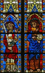 Fönster Narthex S föreställande St John the Baptist och St Paul