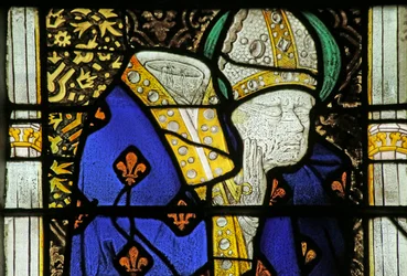 Fönster föreställande St Denis, ca 1460
