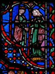 Window w14 David gifter sig med Abigail I Sam XXV 42