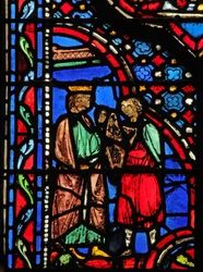 Window w14 David spelar harpa för Saul I Sam XVI 23