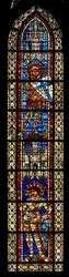 Fönster w203 föreställande St Maurice och St Victor (målat glas)