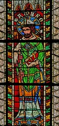 Fönster w207 föreställande St Ambrosius