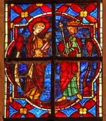 Fönster w212 föreställande Johannes Döparen före Herodes
