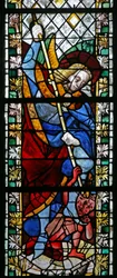 Fönster w49 föreställande St Michael
