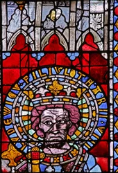 Fönster w7 föreställande Louis, son till Lotharius II