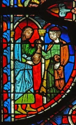 Fönster w8 Judas tar emot silvret