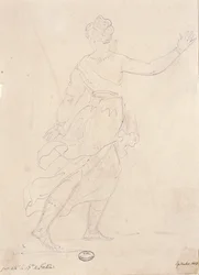 Kvinna från baksidan, 1813