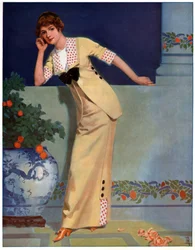Kvinna år 2700. c.1910 (gravyr)