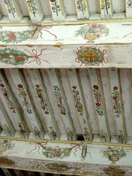 Träbjälkar, Chateau dOiron, Loiredalen (målat trä) (se även 265494)