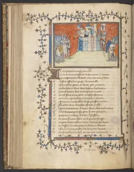Yates Thompson 35 f. 80v Taking of Valonges, från 