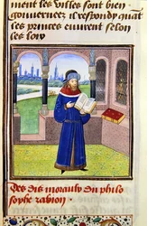 Zabion, från Histoire des Philosophes, sent 1400-tal (vellum)
