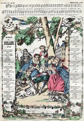 omgången av Guilleri. Bild på Epinal från 1800-talet