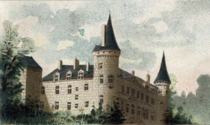 utsikt över slottet Bazoches (Nievre).