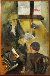 Interrogation (olja på duk)