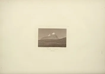 Vy över Corazon, tecknad av Gmelin, graverad av Arnold, illustration från 