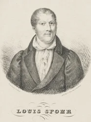 Porträtt av Louis Spohr 1784-1859, ca. 1830-1840.