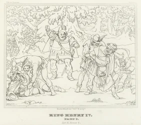Kung Henrik IV, del I, akt II, scen 2 (gravyr)