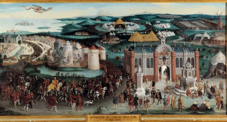 Intervju med Francois I och Henry VIII på camp du cloth d