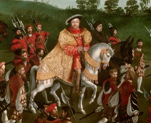 Intervju med Francois I och Henry VIII i lägret i Gyllene Lakanet den 7 juni