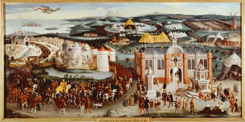 Möte mellan Francois I av Frankrike och Henry VIII av England på Camp du Drap d