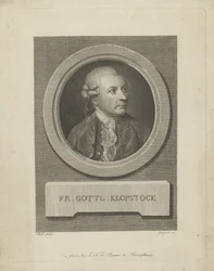 Porträtt av Friedrich Gottlieb Klopstock 1724-1803, ca. 1790.