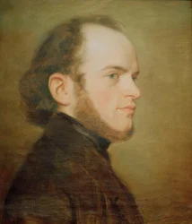 Porträtt av den unge Adolph Menzel