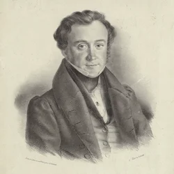 Porträtt av kompositören Johann Wenzel Kalliwoda 1801-1866.