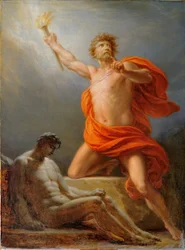 Prometheus bringar elden till mänskligheten, 1817