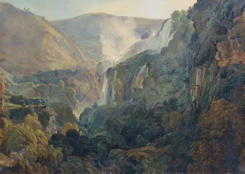 Vattenfallet vid Terni, ca 1834 (olja på duk)