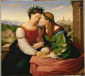 Tyskland och Italien, efter 1828 (olja på duk)