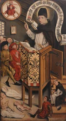 Sankt Albertus Magnus predikan, ca. 1430-95.