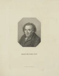 Porträtt av Moses Mendelssohn 1729-1786, 1818.