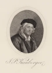 Porträtt av kompositören Johann Philipp Kirnberger 1721-1783.