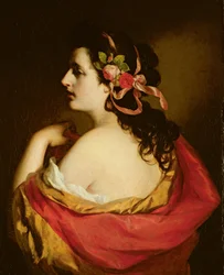 Porträtt av en ung flicka, 1865
