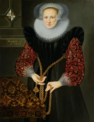 Porträtt av Aefge Gijbland, sjutton år, 1598