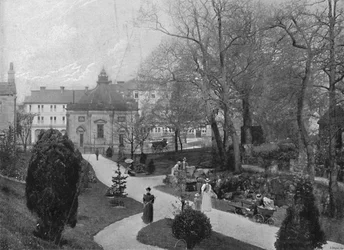 Harrogate: The Bog Gardens Sulphur Well, c1896