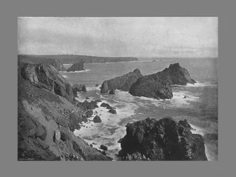 Old Lizard Head och Kynance Cove, c1900