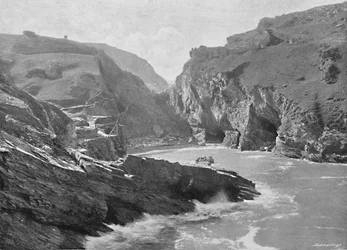 Tintagel slott, c1896