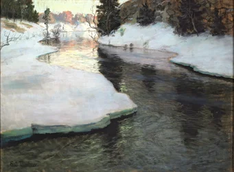 Bergsbäck. Vinter