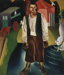 Idioten vid dammen, ca 1926 (olja på duk)