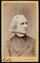 Porträtt av Franz Liszt