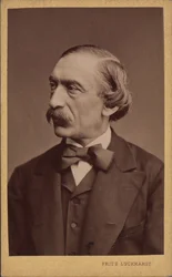 Porträtt av kompositören Carl Evers 1819-1875, före 1875.